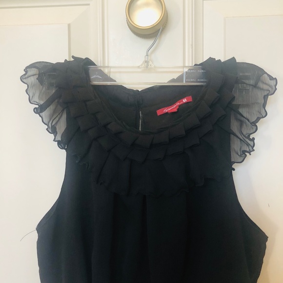 Ladies Sleeveless Black Top/Blouse Size Large - Picture 2 of 7